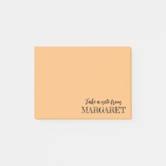Notes Post-it® personnalisées en couleurs personna (Devant)