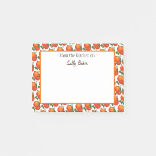 Notes post-it personnalisées Motif des Oranges rét