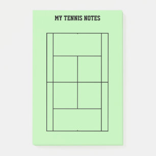 Notes Post-it® personnalisées pour joueur de tenni