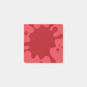 Notes Post-it® personnalisées Splash Rouge Tomate