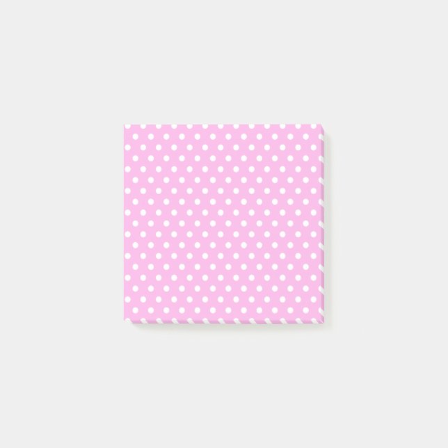 Notes Post-it Pois rose pâle (Devant)