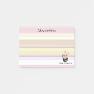 Notes post-it pour le petit lait Boba