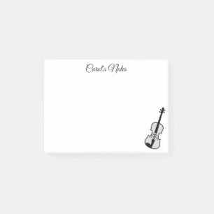 Notes Post-it® pour violon personnalisées pour vio