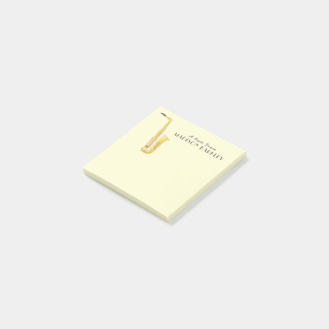 Notes Post-it Professeur de groupe musicien saxoph (Incliné)