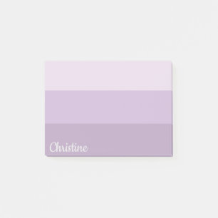 Notes post-it purple Ombre rayées