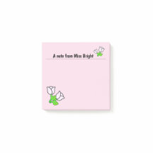 Notes post-it roses roses