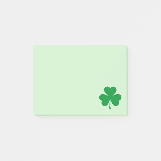 Notes post-it shamrock (Devant)