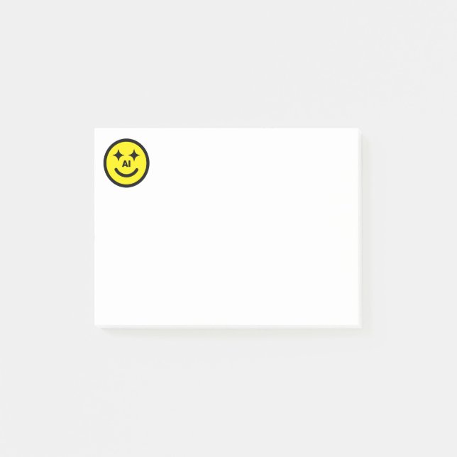 Notes Post-it® Smiley Face AI™ (Devant)