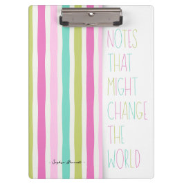 Notes That Might Change the World – Colorful Strip Klemmbrett