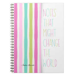 Notes That Might Change the World – Colorful Strip Notizblock