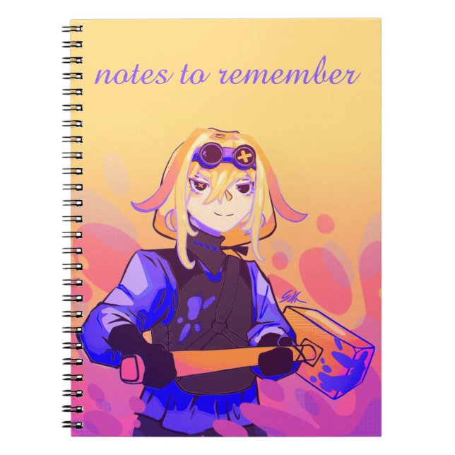 Notes to remember, anime, strong girl notizblock (Vorderseite)