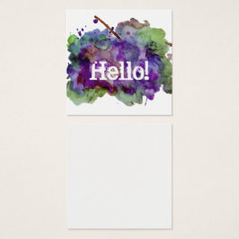 Notes vertes/pourpres d'éclaboussure de peinture