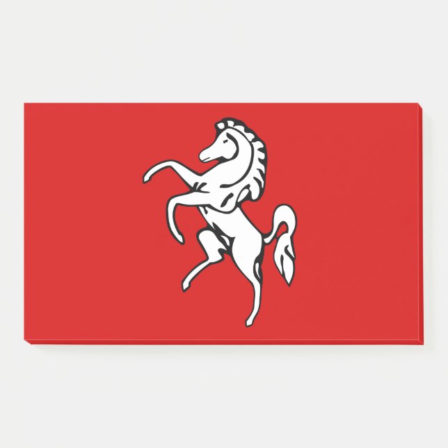 Notes with flag of Kent County, England Post-it Klebezettel (Vorderseite)