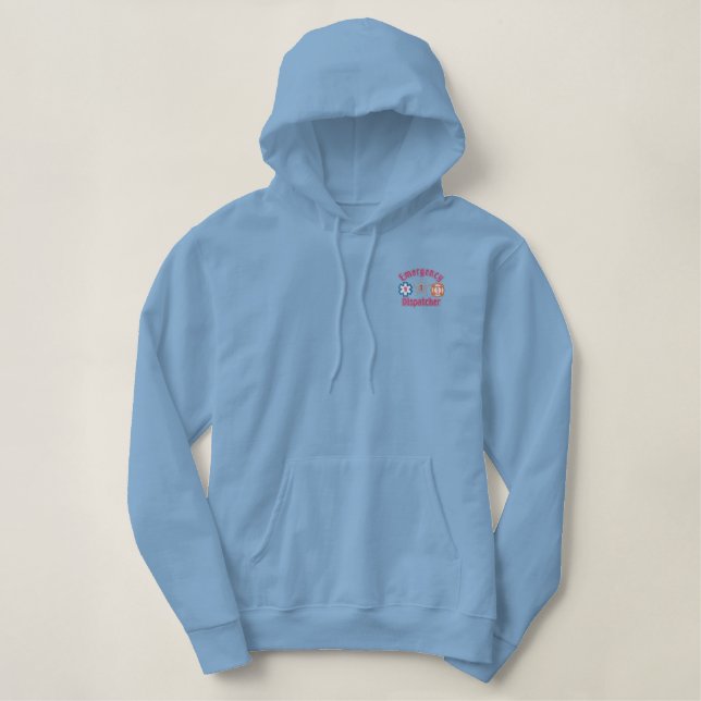 Notfahrdienstleiter Bestickter Hoodie (Design vorne)
