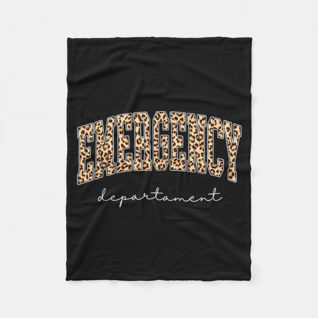 Notfall-Leopard-Er-RN-Krankenpflegedienst Fleecedecke (Vorderseite)