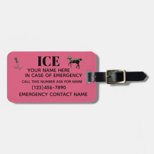 NOTFALL-SATTEL ETIKETT Gepäckanhänger