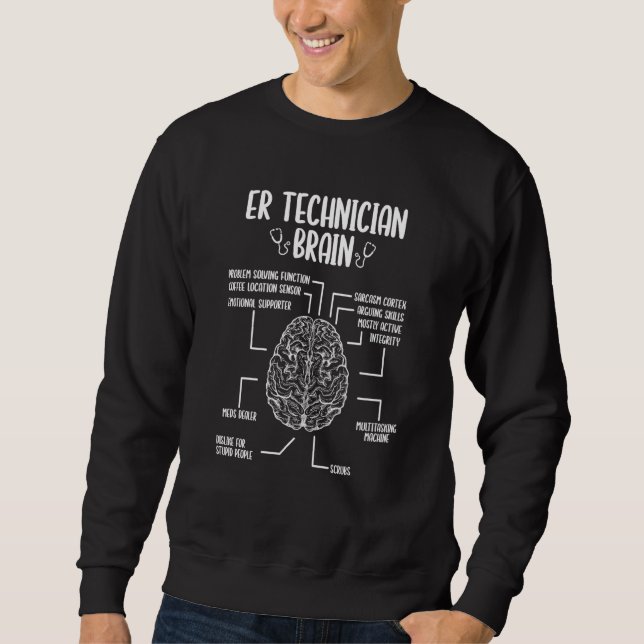 Notfall-Techniker-Essentials ER-Tech-Zubehör Sweatshirt (Vorderseite)