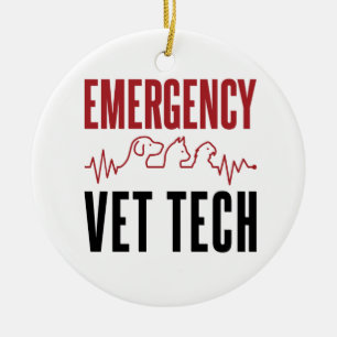 Notfall-Veterinärdienst für kritische medizinische Keramik Ornament
