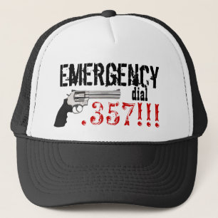 Notfall wählen .357!!!  Gewehr 357 Truckerkappe