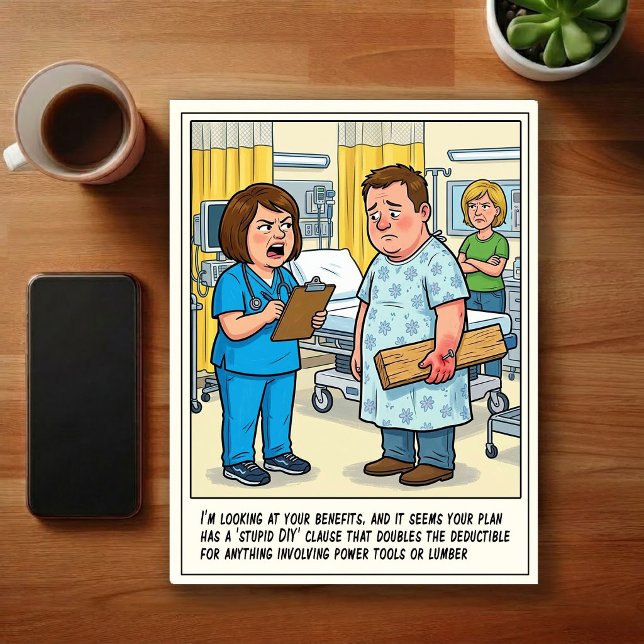 Notfallabenteuer Cartoon Postkarte (Von Creator hochgeladen)