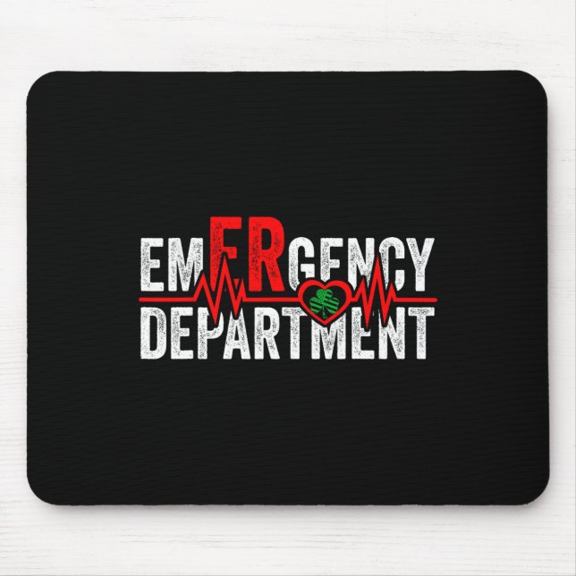 Notfallabteilung 4. Juli USA St Patricks D Mousepad (Vorne)
