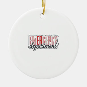 Notfallabteilung-Typografie-Shirt-Design_1 Keramik Ornament