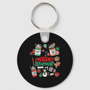 Notfallabteilung Weihnachten Crew Ed Christmas M Schlüsselanhänger