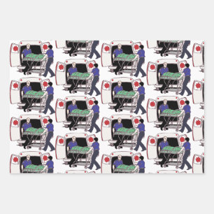 Notfalldienste Geschenkpapier Set