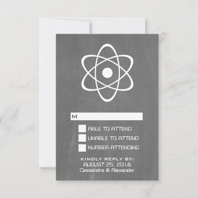 Notfallkarte für Elfenbein RSVP Karte (Vorderseite)
