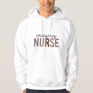 Notfallkrankenschwester Leopardendruck Notaufnahme Hoodie