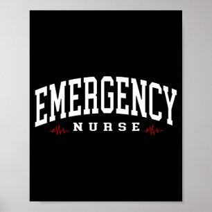 Notfallkrankenschwester Notaufnahme Notfallzimmer Poster