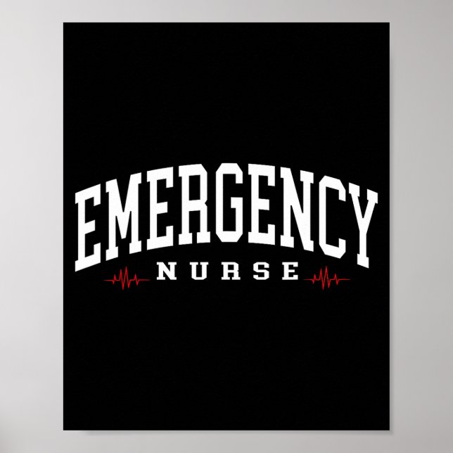 Notfallkrankenschwester Notaufnahme Notfallzimmer Poster (Vorne)