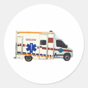 Notfallmedizin Runder Aufkleber