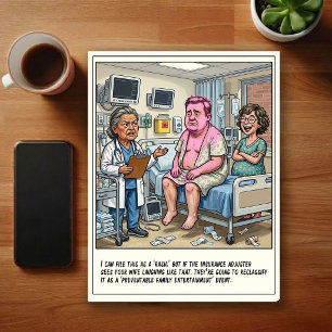Notfallstation Geschlechtsenthüllung Cartoon Postkarte