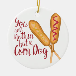 Nothin aber Mais-Hund Keramikornament