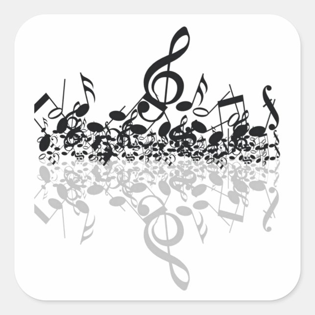 Nothin', aber Treble Music liebt Sticker (Vorderseite)