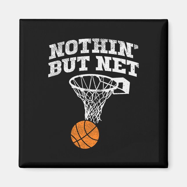Nothin but Net Bysketbyll Coach Player Byller Dadd Magnet (Vorne)