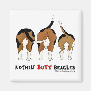 Nothin' Hintern Beagle Magnet