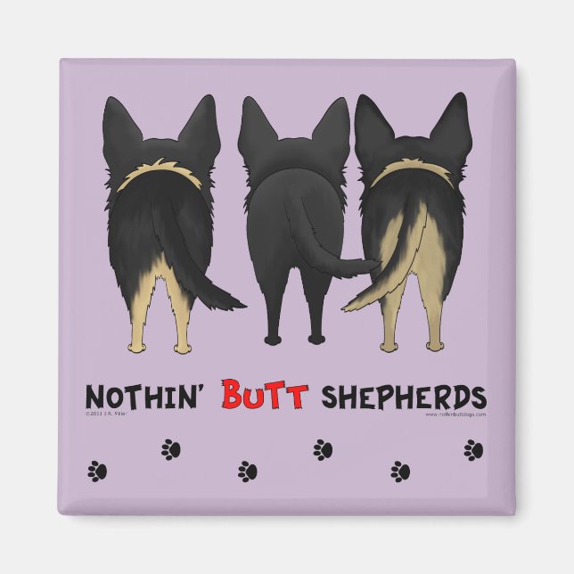 Nothin' Hintern Shepherds Magnet (Vorne)