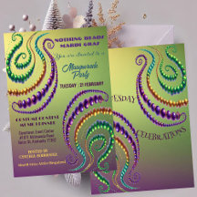 Nothing Beads Mardi Gras Colors Masquerade Party