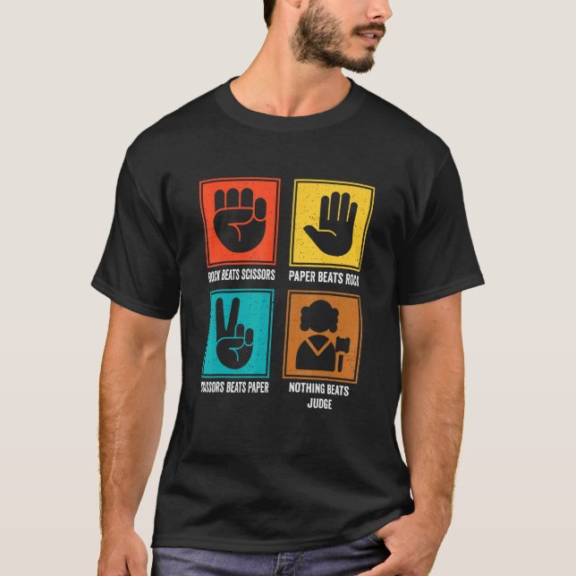 Nothing Beats Judge Cool Arbitrator Jury Justice L T-Shirt (Vorderseite)