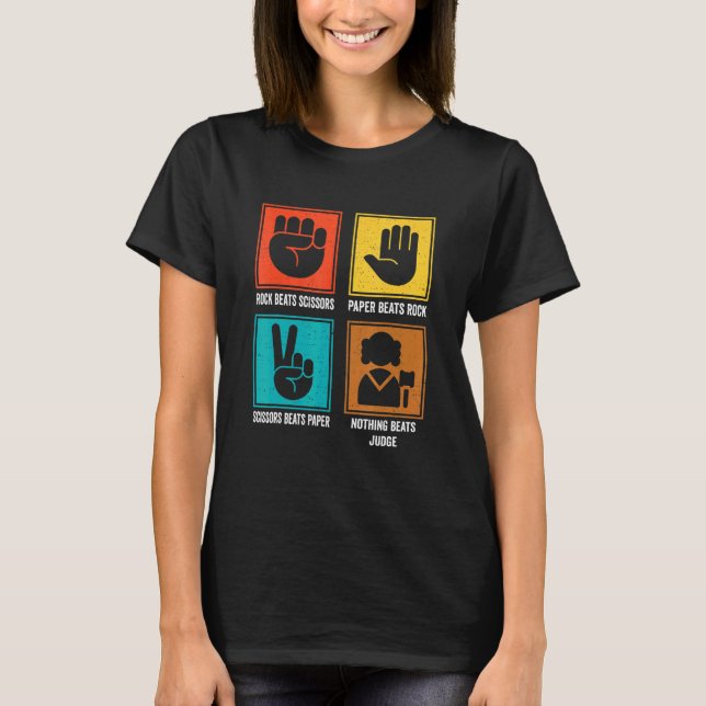 Nothing Beats Judge Cool Arbitrator Jury Justice L T-Shirt (Vorderseite)