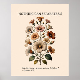 Nothing can separate us from God's love wall art Poster