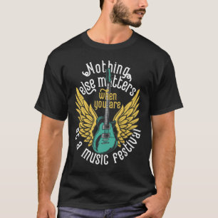 Nothing Else S - Music Festival Winged Gitarre T-S T-Shirt