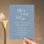 Nothing Fancy Just Love, Modern Wedding Reception Einladung<br><div class="desc">Elegantly announce your happily ever after with our modern classy wedding elopement reception dinner celebration invitation card, with card title "nothing fancy just love". Tailored for couples continuing their love story, this invitation strikes a perfect balance of sophistication and charm, setting the scene for an unforgettable event. Featuring a modern...</div>