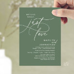 Nothing Fancy, Just Love, Romantic Wedding Dinner Einladung<br><div class="desc">Celebrate your love story with this elegant minimalist wedding invitation, designed with a refined sans font paired with delicate romantic elegant handwritten script. Perfect for couples who love modern romance, soft neutrals, and timeless typography, "Nothing Fancy, Just Love". Perfect for couples extending their joyous occasion, this invitation exudes sophistication with...</div>