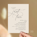 Nothing Fancy, Just Love, Romantic Wedding Dinner Einladung<br><div class="desc">Celebrate your love story with this elegant minimalist wedding invitation, designed with a refined sans font paired with delicate romantic elegant handwritten script. Perfect for couples who love modern romance, soft neutrals, and timeless typography, "Nothing Fancy, Just Love". Perfect for couples extending their joyous occasion, this invitation exudes sophistication with...</div>