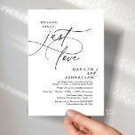 Nothing Fancy, Just Love, Romantic Wedding Dinner Einladung<br><div class="desc">Celebrate your love story with this elegant minimalist wedding invitation, designed with a refined sans font paired with delicate romantic elegant handwritten script. Perfect for couples who love modern romance, soft neutrals, and timeless typography, "Nothing Fancy, Just Love". Perfect for couples extending their joyous occasion, this invitation exudes sophistication with...</div>