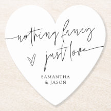 Nothing Fancy Just Love White Wedding