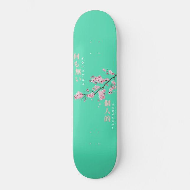 Nothing Personal - Cherry Blossom Skateboard (Vorderseite)